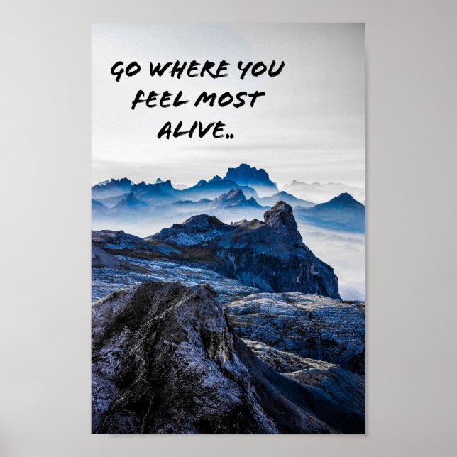 Affiche Paysage Montagneux (Devant)