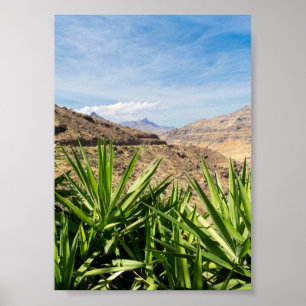 Affiche Paysage montagneux de Grande Canarie
