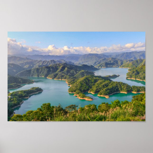 Affiche Paysage montagneux du lac Alligator (Devant)