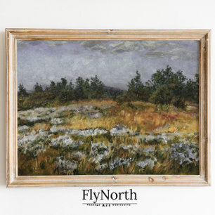 Affiche Paysage Muet Imprimer Aquarelle du village antique