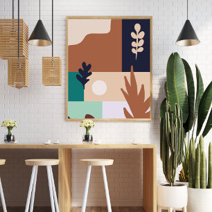 Affiche Paysage naturel Abstrait du Boho