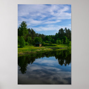 Affiche Paysage naturel Canal de la rivière Biélorussie