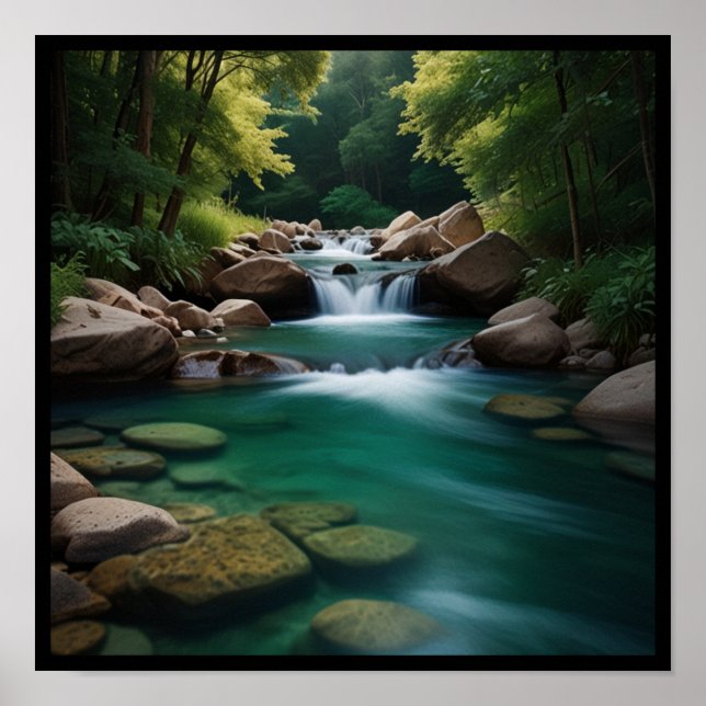 Affiche Paysage naturel charmant (Devant)