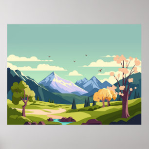 Affiche Paysage naturel magnifique