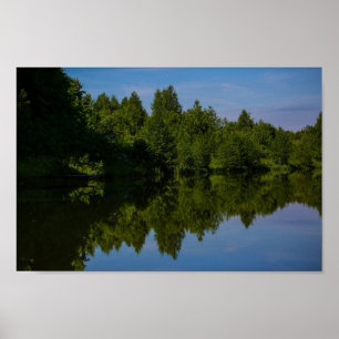 Affiche Paysage naturel Paysage rural Lac Vieux quai