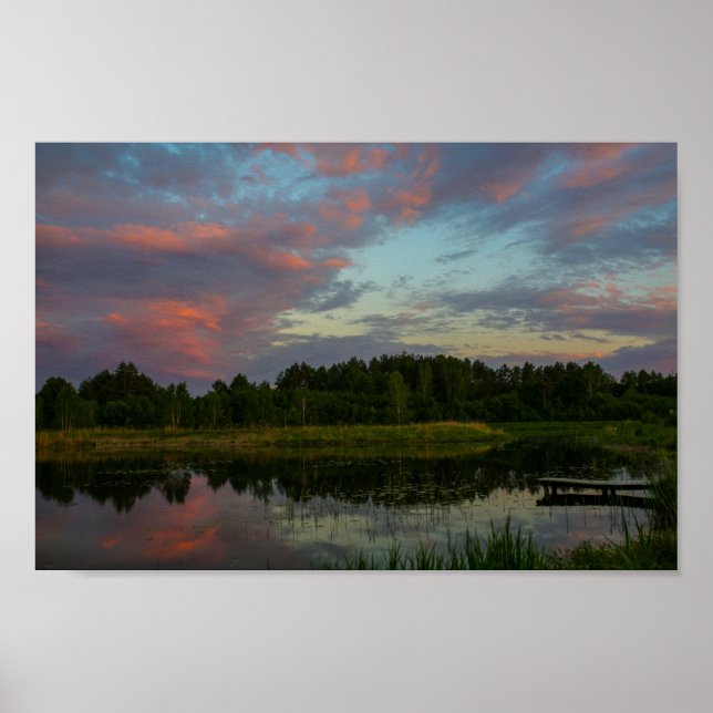 Affiche Paysage naturel Paysage rural Paysage du lac Couch (Devant)