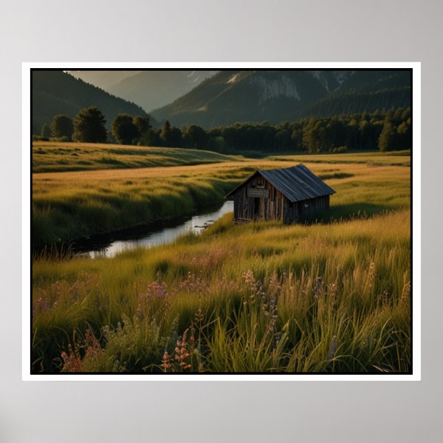 Affiche Paysage naturel serein (Devant)