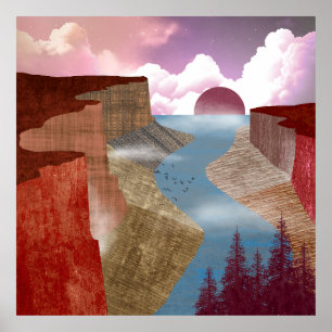 Affiche Paysage océanique du Canyon