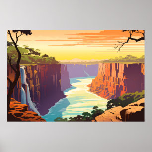 Affiche Paysage Panoramique Cascade Paysage Nature
