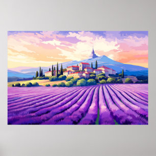 Affiche Paysage panoramique des Prairies Nature