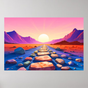 Affiche Paysage Panoramique Désert Paysage Nature
