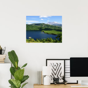 Affiche Paysage panoramique du lac Coldwater du mont St He