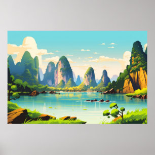 Affiche Paysage panoramique Nature