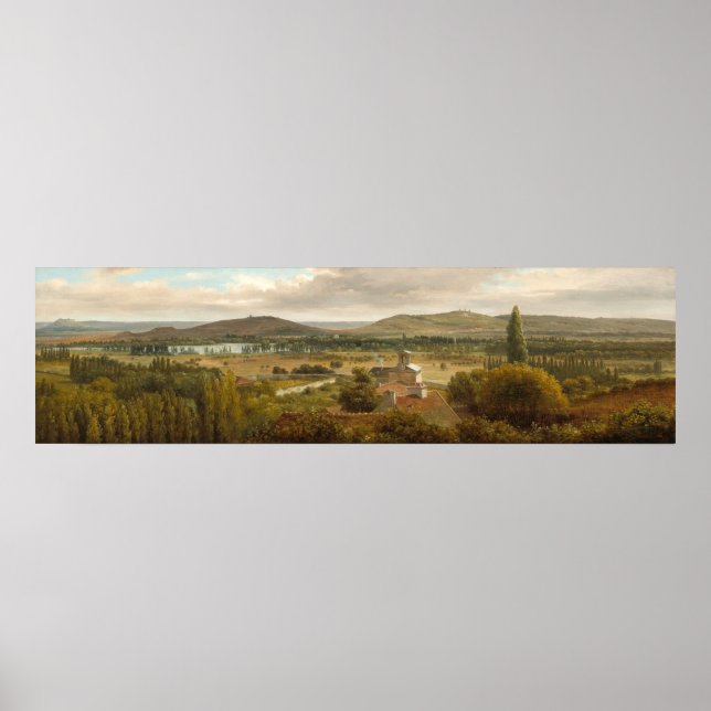 Affiche Paysage panoramique - Théodore Rousseau Art (Devant)