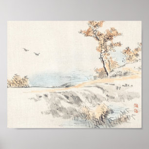 Affiche Paysage par Kōno Bairei