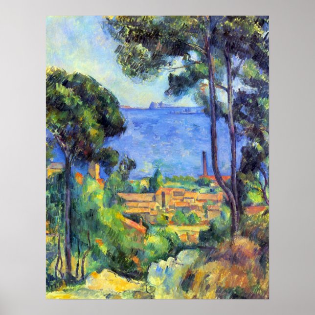Affiche Paysage par Paul Cezanne (Devant)