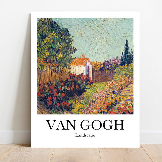 Affiche Paysage par Vincent van Gogh (Own a Van Gogh Landscape! Vibrant colors, museum-quality)