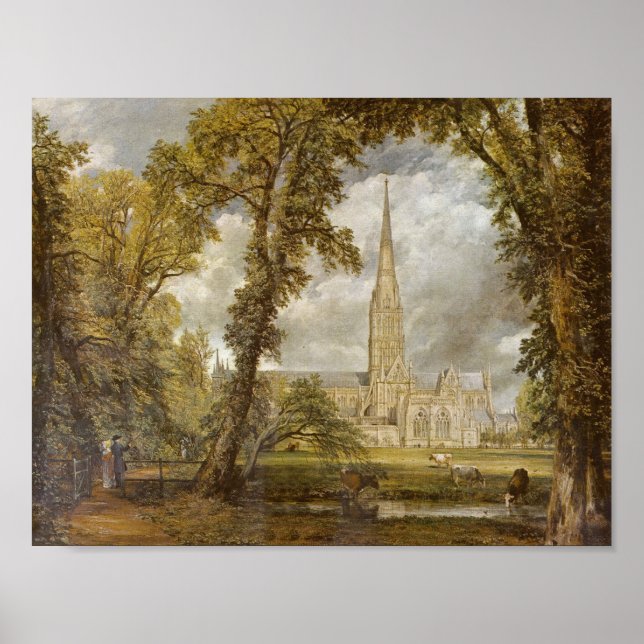 Affiche Paysage pastoral - John Constable (Devant)