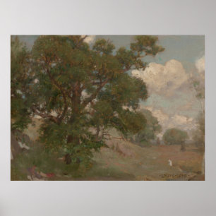 Affiche Paysage pastoral Louis Loeb (Américain, 1866-1909)