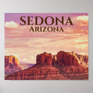 Affiche Paysage photo du désert de Sedona Arizona