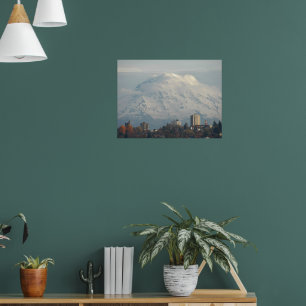 Affiche Paysage photographique du Mont Rainier