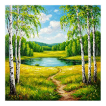 Paysage pittoresque d'un lac Serene