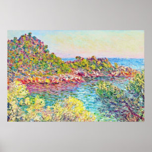 Affiche Paysage près de Monte Carlo (par Claude Monet)