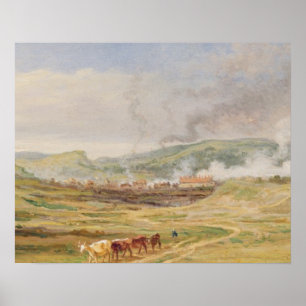 Affiche Paysage près de Swansea, Pays de Galles du Sud (hu
