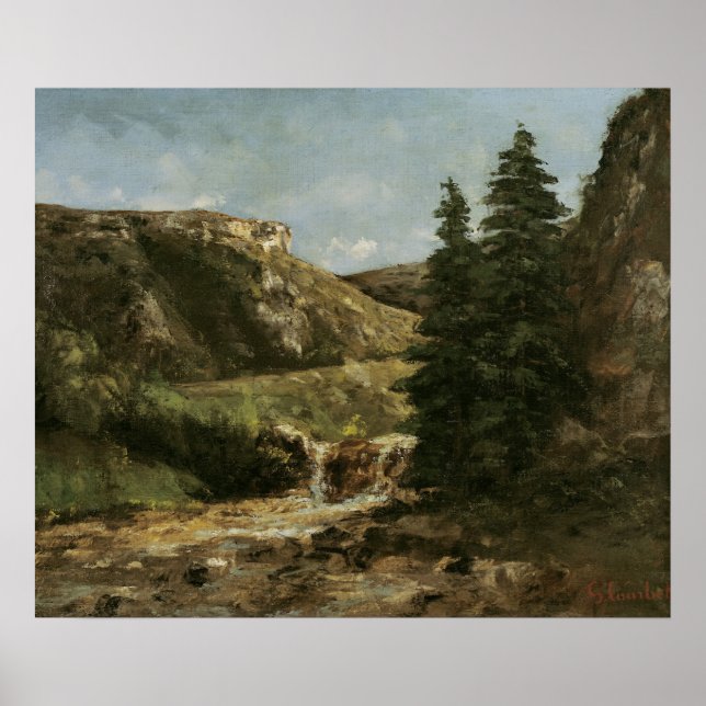 Affiche Paysage près d'Ornans, vers 1858 (Devant)