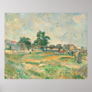 Affiche Paysage proche de Paris - Paul Cézanne Art