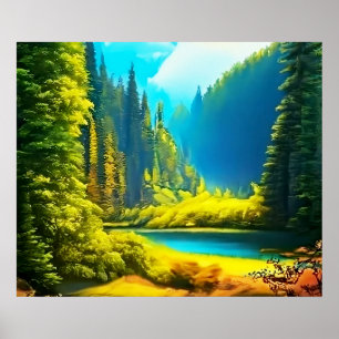 Affiche Paysage réaliste et naturel