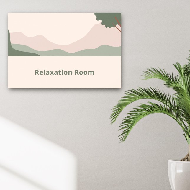 Affiche Paysage serein minimal (Minimalist Serene Landscape Poster)