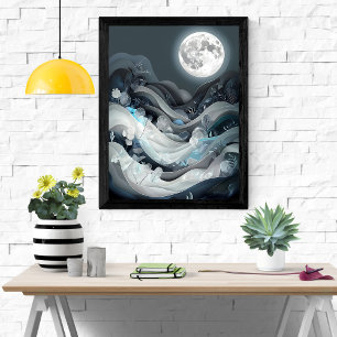 Affiche Paysage Serene Moonlit