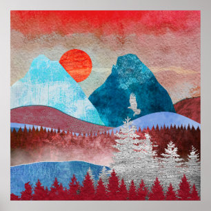Affiche Paysage Silver Eagle