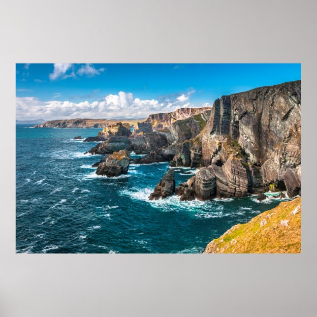 Affiche Paysage spectaculaire à Mizen Head sur la côte atl (Devant)