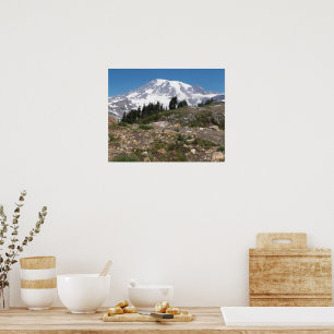 Affiche Paysage subbalpin du Mont Rainier