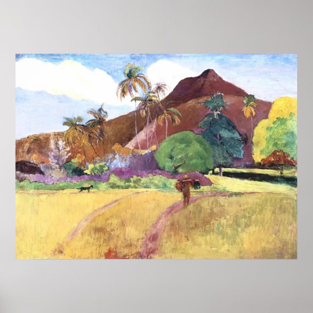 Affiche Paysage tahitien (Devant)