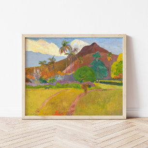 Affiche Paysage tahitien   Paul Gauguin