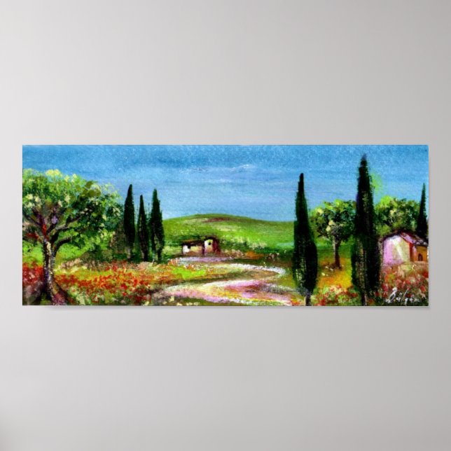 AFFICHE PAYSAGE TOSCANE 5 (Devant)