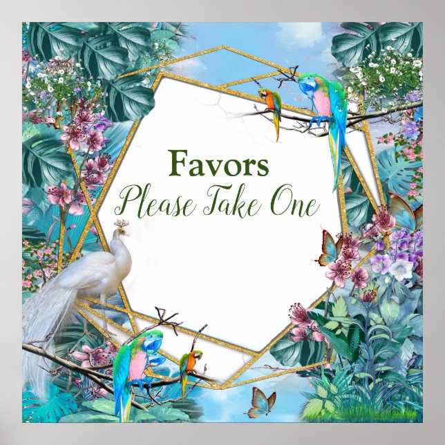 Affiche Paysage tropical (Devant)