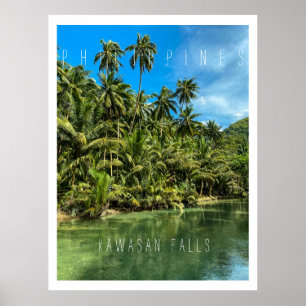 Affiche Paysage tropical, philippines, Kawasan falls Cas