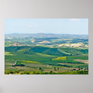 Affiche Paysage typique de Toscane