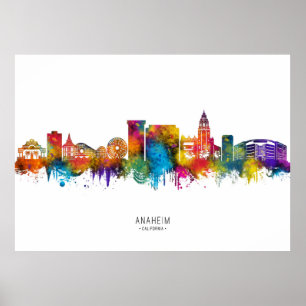 Affiche Paysage urbain d'Anaheim Californie