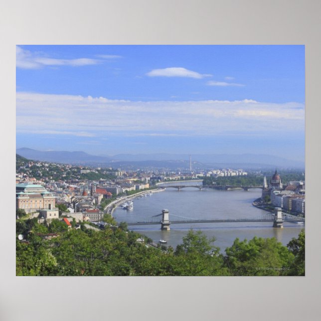 Affiche Paysage urbain de Budapest (Devant)