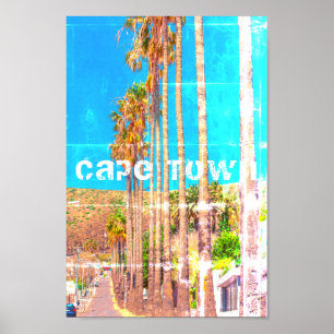 Affiche Paysage urbain de Cape Town Fresnaye Afrique du Su