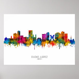 Affiche Paysage urbain de Ciudad Juárez, Mexique