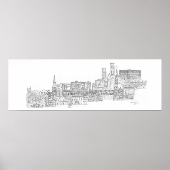 Affiche Paysage urbain de Dungannon (Devant)