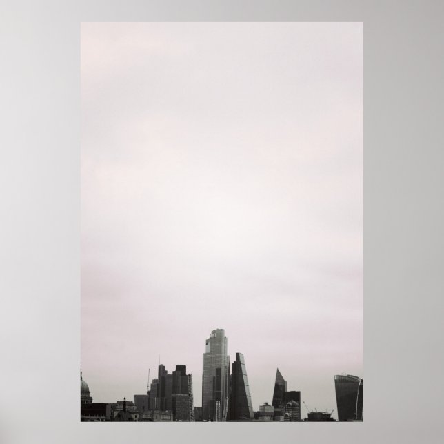 Affiche Paysage urbain de la City de Londres (Devant)