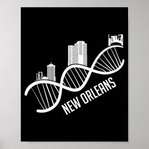 Affiche Paysage urbain de La Nouvelle-Orléans Louisiane Ca