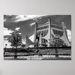 Affiche Paysage urbain de la ville de Grodno Biélorussie A